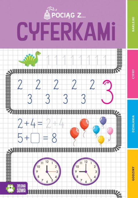 Książeczka edukacyjna Pociąg z cyferkam Zielona Sowa Zielona Sowa