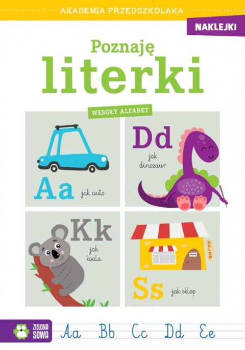 Książeczka edukacyjna Poznaję literki. Wesoły alfabet Zielona Sowa Zielona Sowa