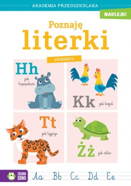 Książeczka edukacyjna Poznaję literki. Zwierzęta Zielona Sowa Zielona Sowa