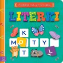 Książka dla dzieci LITERKI. PRZEDSZKOLAK MYŚLI, UCZY SIĘ I NAKLEJA
