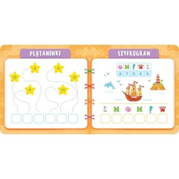 Książka dla dzieci LITERKI. PRZEDSZKOLAK MYŚLI, UCZY SIĘ I NAKLEJA