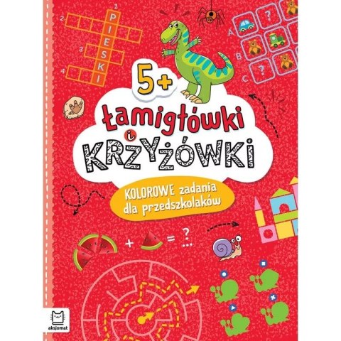 Książka dla dzieci Łamigłówki i krzyżówki. Kolorowe zadania dla przedszkolaków 5+