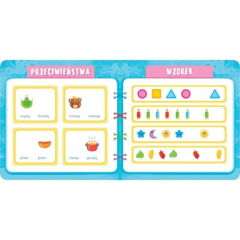 Książka dla dzieci lOGIKA. PRZEDSZKOLAK MYŚLI, UCZY SIĘ I NAKLEJA