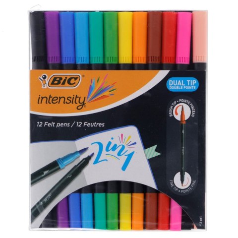 Marker permanentny DUAL TIP wkład mix okrągła końcówka Bic Kids (989695) Bic Kids