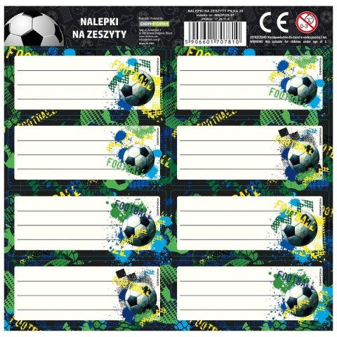 Naklejka na zeszyt Piłka Derform (NNZPI20) Derform