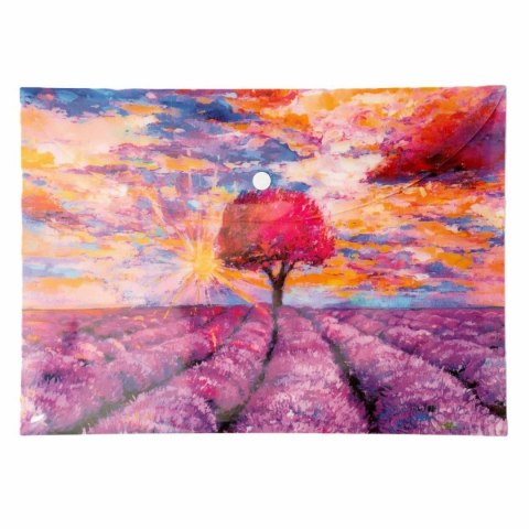 Teczka plastikowa na zatrzask Lavenda Vista A4 mix 28 mic. Narcissus Narcissus