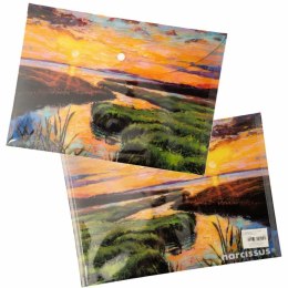 Teczka plastikowa na zatrzask Rzeka Vista A4 mix 28 mic. Narcissus Narcissus