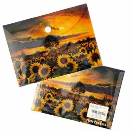 Teczka plastikowa na zatrzask Słoneczniki Vista A6 mix 28 mic. Narcissus Narcissus