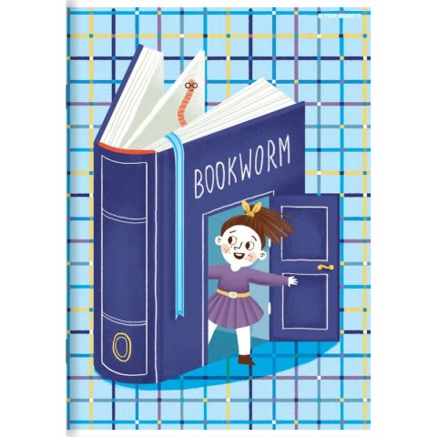 Zeszyt BOOKWORM/RETRO A5 16k. 70g kratka Top 2000 (400169369) Top 2000
