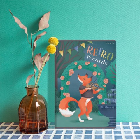 Zeszyt A5 BOOKWORM/RETRO 32k. 70g krata Top 2000 (400169402) Top 2000