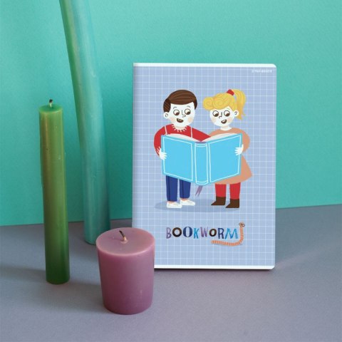 Zeszyt A5 BOOKWORM/RETRO 32k. 70g krata Top 2000 (400169402) Top 2000