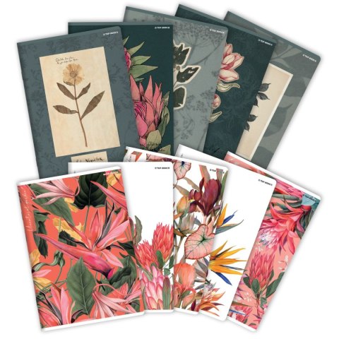 Zeszyt FLOWERS A5 60k. 70g linia Top 2000 (400169420) Top 2000