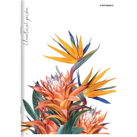 Zeszyt FLOWERS A5 60k. 70g linia Top 2000 (400169420) Top 2000