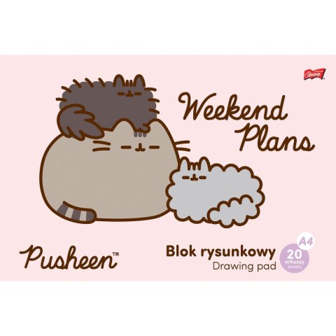 Blok rysunkowy Pusheen A4 biały 20k Unipap Unipap