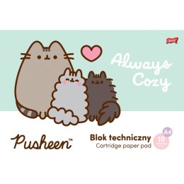 Blok techniczny Pusheen A4 biały 10k St.Majewski St.Majewski