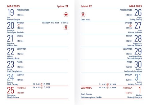 Kalendarz książkowy (terminarz) EKO IMPRESS kieszonkowy A6 72mm x 104mm Wydawnictwo Telegraph (K2) Wydawnictwo Telegraph