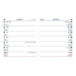 Kalendarz książkowy (terminarz) kieszonkowy 71mm x 81mm Wydawnictwo Telegraph Wydawnictwo Telegraph
