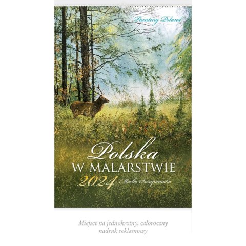 Kalendarz ścienny POLSKA W MALARSTWIE 13-planszowe 2024 320mm x 470mm Lucrum (RW06) Lucrum