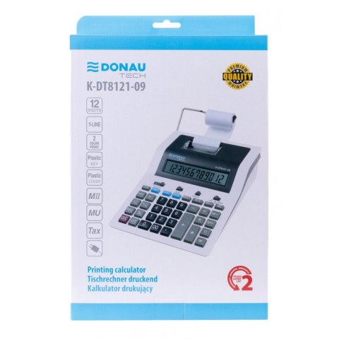 Kalkulator na biurko drukujący Donau Tech (K-DT8121-09) Donau Tech