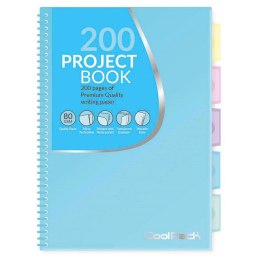 Kołozeszyt (kołonotatnik) Pastelowa B5 200k. 80g krata Patio (81377) Patio