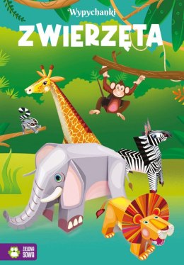 Książeczka edukacyjna Wypychanki. Zwierzęta Zielona Sowa Zielona Sowa