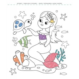 Książka dla dzieci Brokatowa kolorowanka. Bajkowy świat Aksjomat Aksjomat