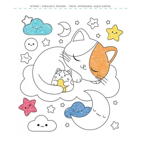 Książka dla dzieci Brokatowa kolorowanka. Pieski i kotki. Aksjomat Aksjomat