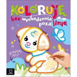 Książka dla dzieci Brokatowy obrys. Z pieskiem. Aksjomat Aksjomat