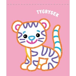 Książka dla dzieci Brokatowy obrys. Z pieskiem. Aksjomat Aksjomat