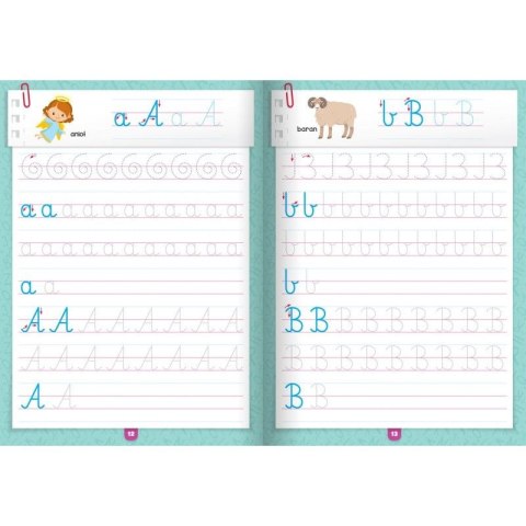 Książka dla dzieci KALIGRAFIA. UCZĘ SIĘ ŁADNIE PISAĆ