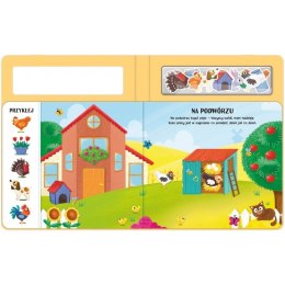 Książka dla dzieci Na wsi. Książeczka z magnesami