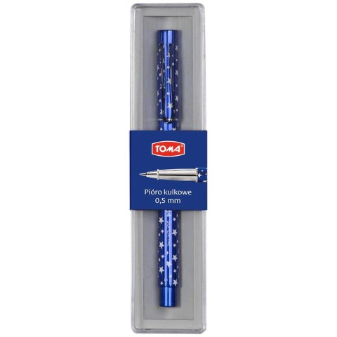 Pióro kulkowe w gwiazdki wkład niebieskie Toma (TO-828) Toma