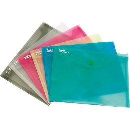 Teczka plastikowa na guzik A4 dymny Patio (PAT3139A/N/11) Patio