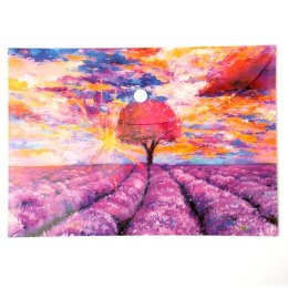 Teczka plastikowa na zatrzask Lavenda Vista A5 mix 28 mic. Narcissus Narcissus