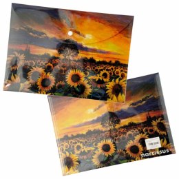 Teczka plastikowa na zatrzask Słoneczniki Vista A4 mix 28 mic. Narcissus Narcissus