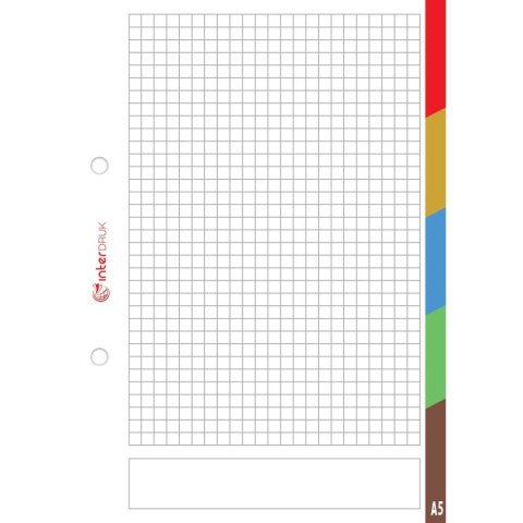 Wkład do segregatora A5 Interdruk (WKDOSEA550REG) Interdruk