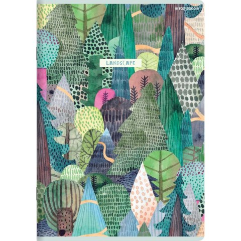 Zeszyt megamix A5 16k. 70g krata Top 2000 (400168844) Top 2000