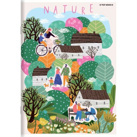 Zeszyt megamix A5 16k. 70g podwójna linia kolor Top 2000 (400168845) Top 2000