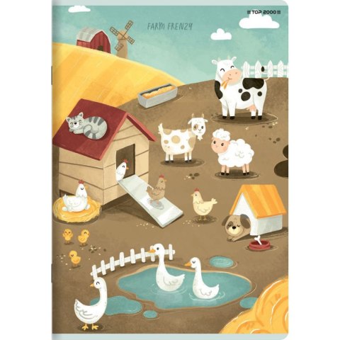 Zeszyt megamix A5 16k. 70g podwójna linia kolor Top 2000 (400168845) Top 2000