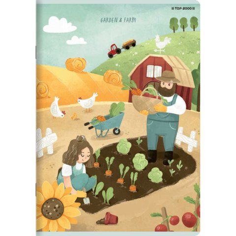 Zeszyt megamix A5 16k. 70g podwójna linia kolor Top 2000 (400168845) Top 2000