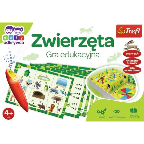 Gra edukacyjna Zwierzęta Mały Odkrywca i Magiczny Ołówek Zwierzęta Magiczny ołówek Trefl (02111) Trefl