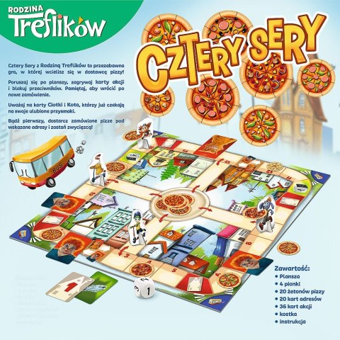 Gra planszowa Rodzina Treflików Cztery Sery Cztery Sery Trefl (02282) Trefl