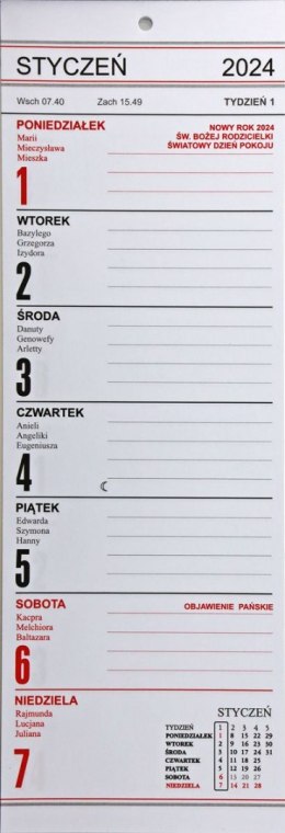 Kalendarz biurkowy biurkowe 100mm x 290mm Darrieus Darrieus