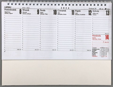 Kalendarz biurkowy biurkowe 135mm x 260mm Darrieus Darrieus