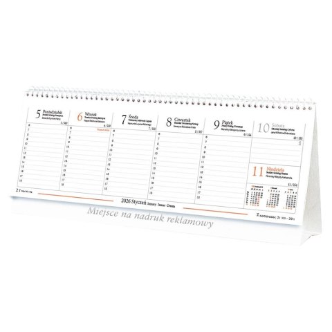 Kalendarz biurkowy biurkowy 295mm x 130mm Lucrum (BF01) Lucrum