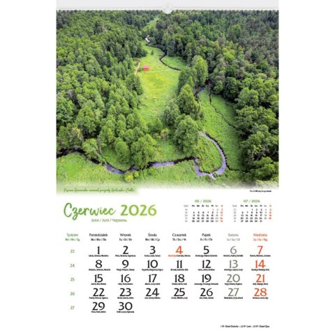 Kalendarz ścienny 13-planszowe 320mm x 470mm Lucrum (RW04) Lucrum