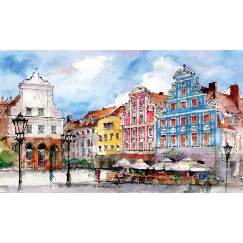 Kalendarz ścienny Akwarele Z Polski notatnikowy 110mm x 470mm Lucrum (WN04) Lucrum