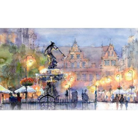 Kalendarz ścienny Akwarele Z Polski notatnikowy 110mm x 470mm Lucrum (WN04) Lucrum