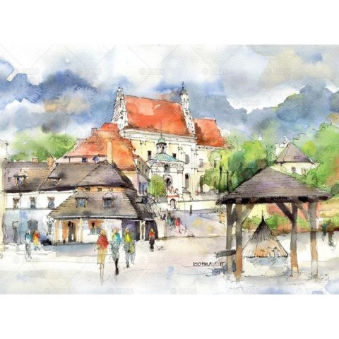 Kalendarz ścienny Akwarele Z Polski notatnikowy 110mm x 470mm Lucrum (WN04) Lucrum