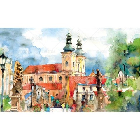 Kalendarz ścienny Akwarele Z Polski notatnikowy 110mm x 470mm Lucrum (WN04) Lucrum